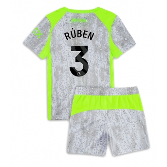 Billige Fotballdrakt Manchester City Ruben Dias #3 Replika Tredjedraktsett Barn 2025-26 Kortermet (med bukser)